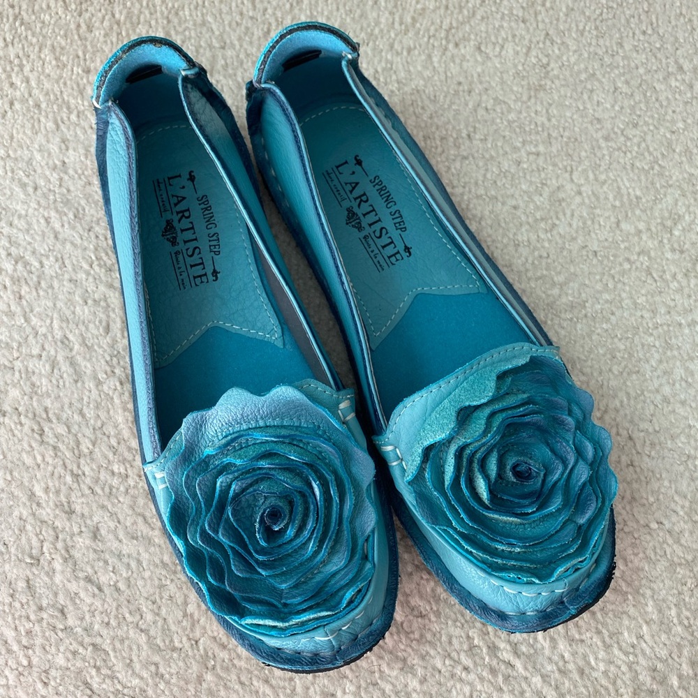 Spring Step - L’Artiste Dezi Loafer in Blue, size EU 38 (US 7.5)